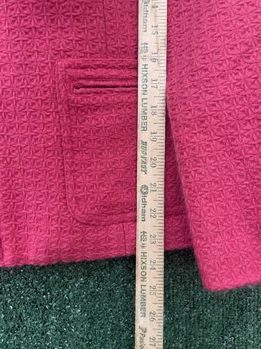 Coldwater Creek Sweater Jacket Top Women Full Zip Pockets Size 12 Pink 90s - Picture 9 of 13