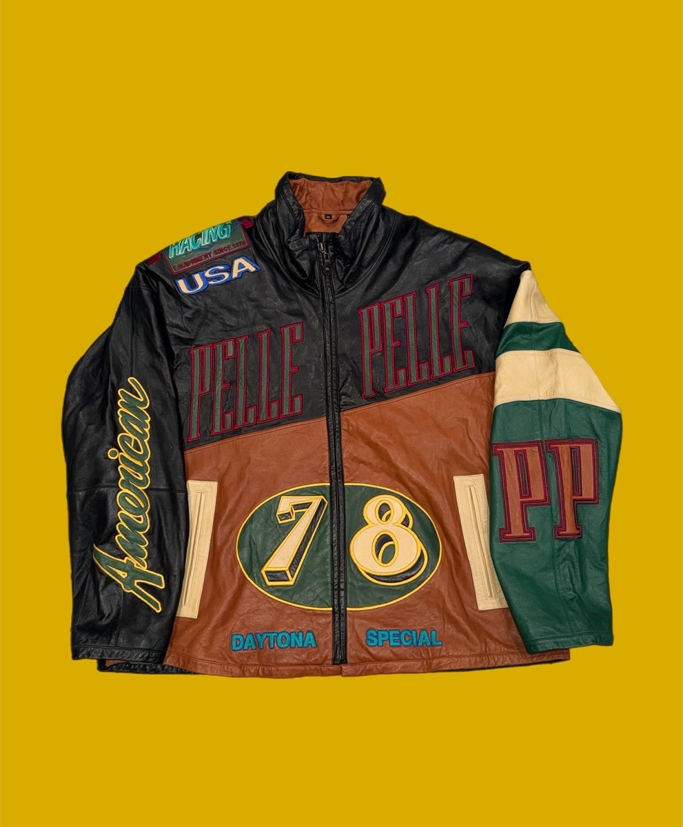 Pelle Pelle Marc Buchanan 90s ジャケット 肉厚 Marc Buchanan 90s Rare Pelle Pelle Vintage Daytona Leather Racing