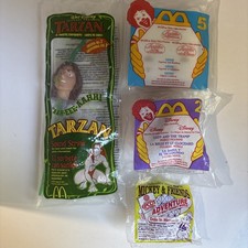 Vintage McDonalds Happy Meal Toys 1990  s Lot Of 4 New Sealed