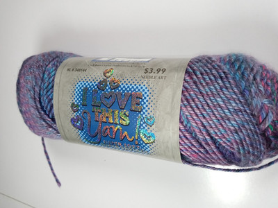 Hobby Lobby Yarn I Love This Yarn-Blue Multi-202 Yards-NEW