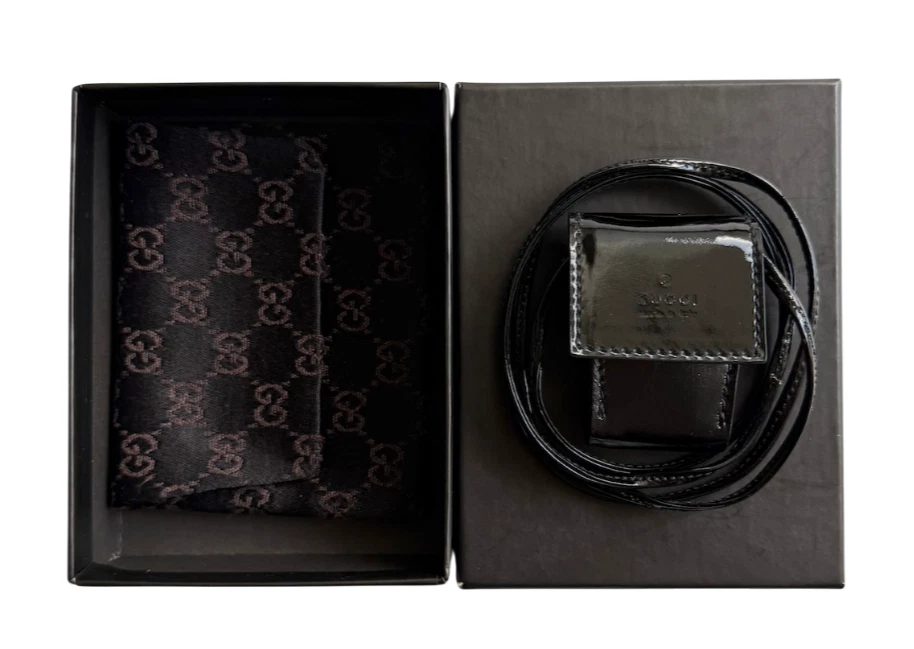 Collar de Cuero Gucci Tom Ford Estilo Gargantilla Negra Con Caja Hecho en Italia Foto 2 de 4