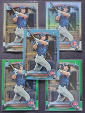 2025 Bowman Draft Kane Kepley Parallel Lot 5 Base, Mojo, Sky Blue, Green BDC-200