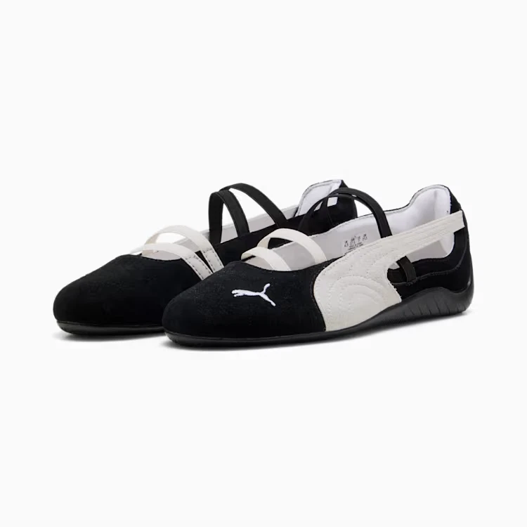 401287-06 Puma Speedcat Ballet Suede Puma Black Puma White Warm White (Women's)