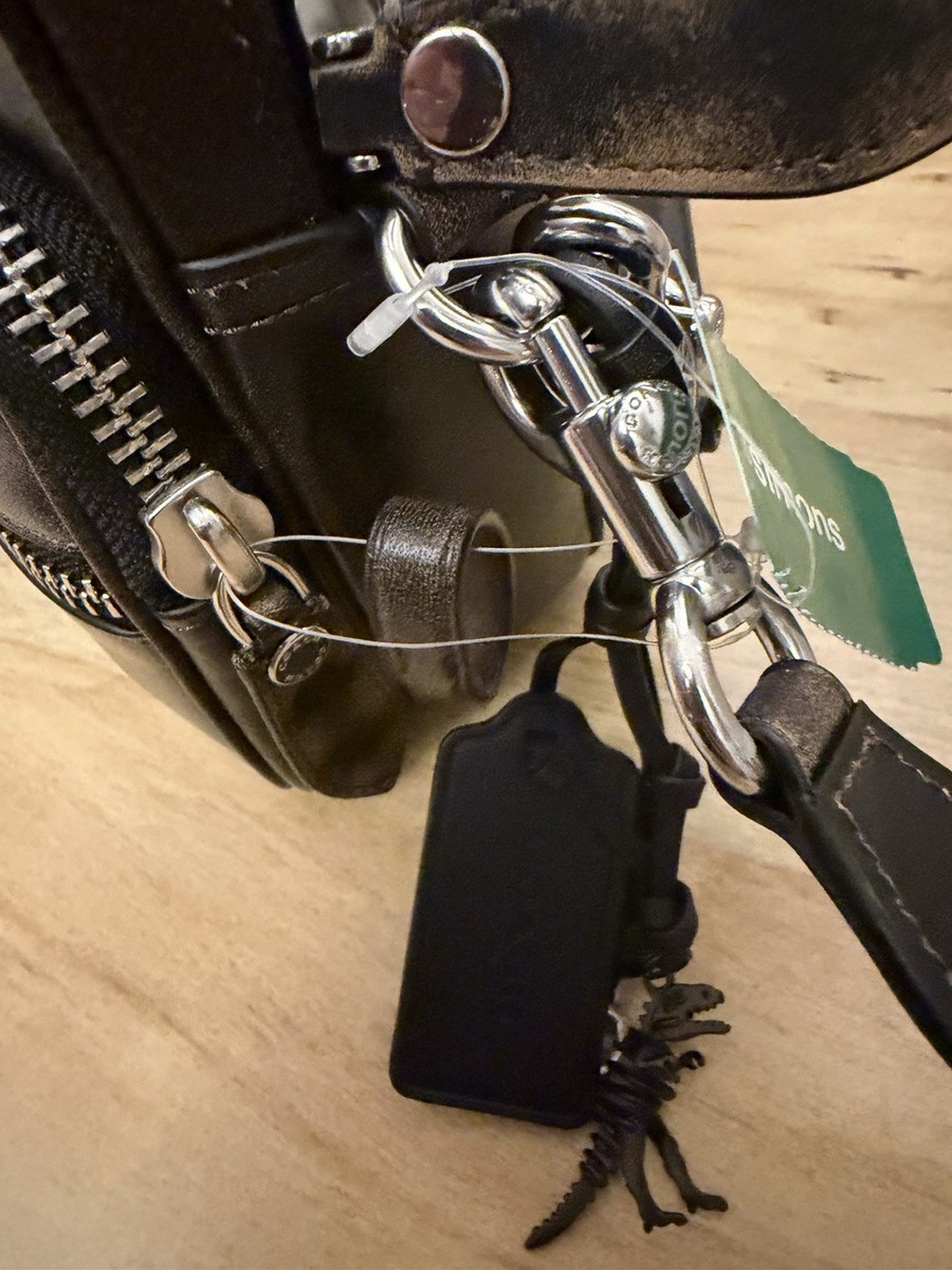 Coach Dakota Crossbody Bag In Loved leather Black Silver Hardware