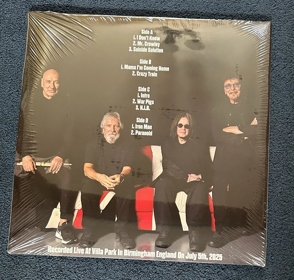 Ozzy Osbourne & Black Sabbath - "Back to the beginning" 2 white vinyl / poster - Image 2 of 2