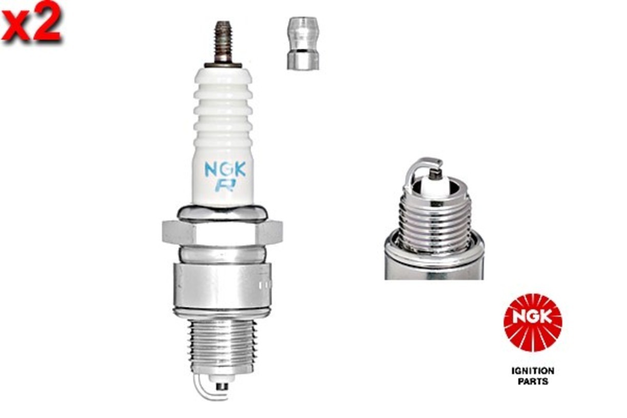 NGK 2x Spark Plug For FIAT 500 FORD Taunus PORSCHE 356 911 59-76 98076-57717
