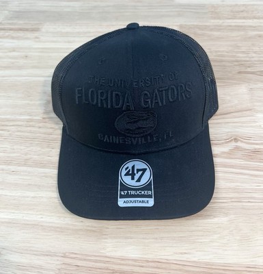 Florida Gators '47 Brand All Black Trucker Snapback Hat Cap NCAA