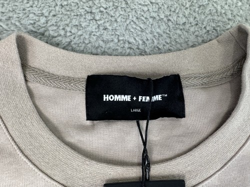 Homme + Femme Los Angeles T-shirt Mens Large Pink Brown Short Sleeve Crew Neck - Picture 4 of 14