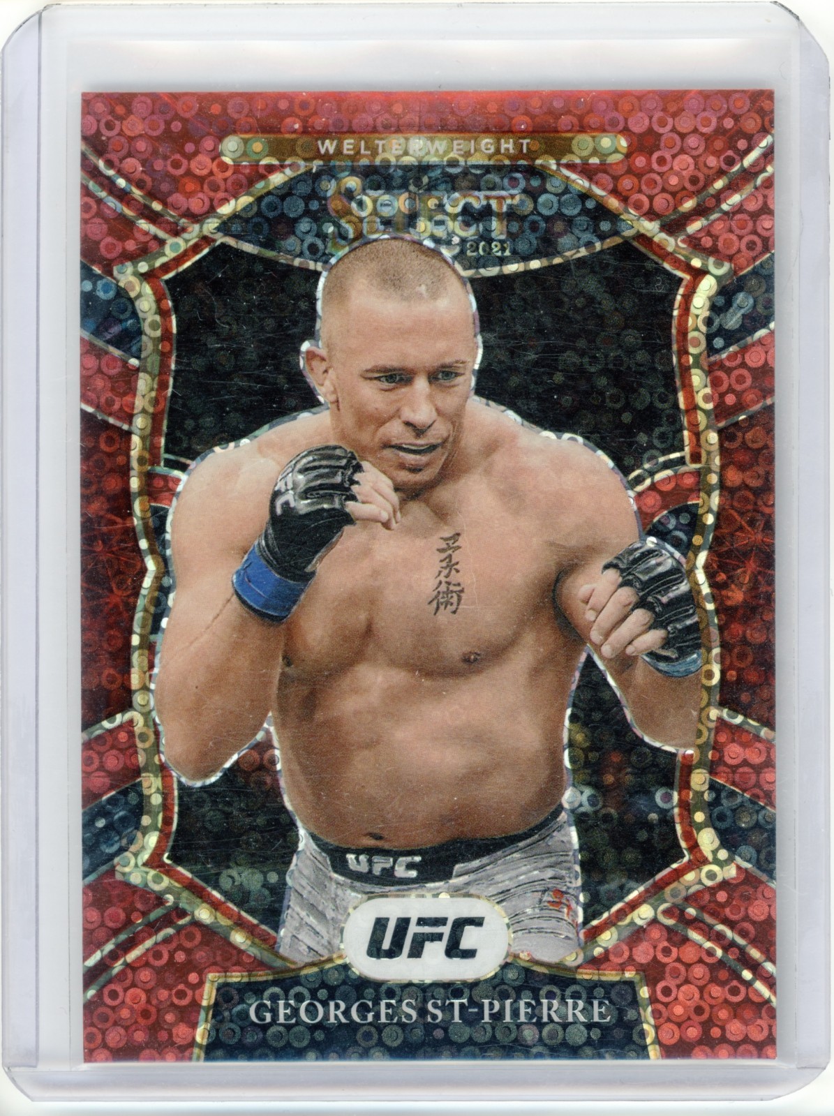 2021 Panini Select George St-Pierre Red Disco /199 #14 UFC