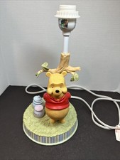 Disney Winnie The Pooh With Tree Hunny Honey Pot Table Nursery Lamp No Shade