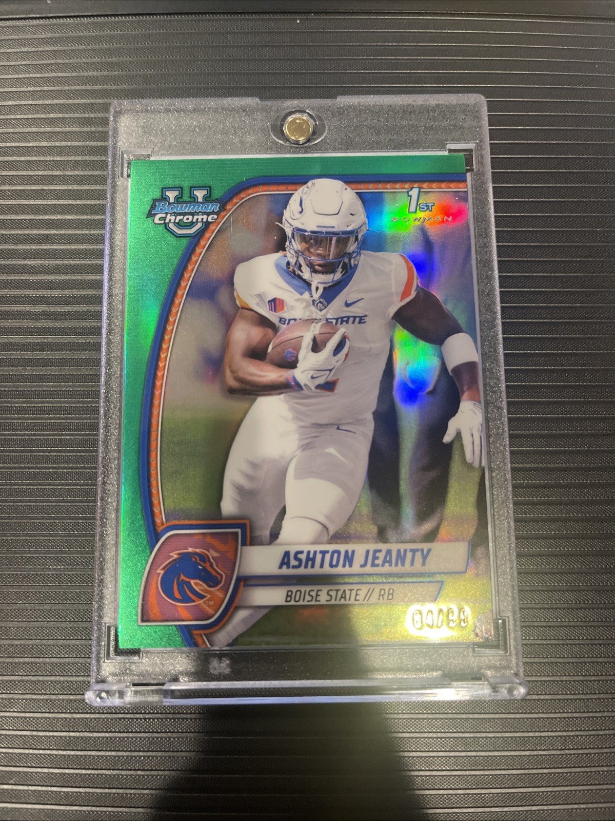2024 Bowman University Chrome - Ashton Jeanty #17 Green Refractor /99 (RC)