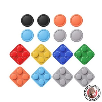 NEU PlayVital Button Caps + Thumb Grip Set für Nintendo Switch 2 8 Silikon