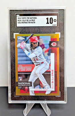 2024 Topps National #MLB-1 Elly De La Cruz Gold Refractor /50 SGC 10