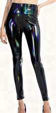 Lackleggings Schwarz Rainbow Gr.XXL