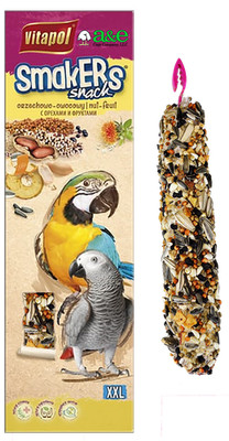 A&E Smakers Parrot XXL Nut Stick Treat 2 Pack