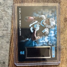 Kelvin Benjamin Card 2014 Rookies and Stars Rookie Materials Jersey #27. rookie card picture