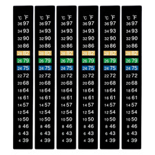 6 PCS Aquarium Thermometer Strips,Fish Tank Thermometer Stick On,Aquarium