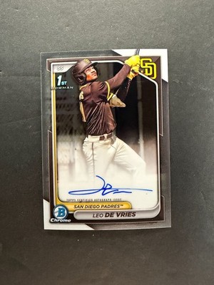 Leo De Vries 2024 Bowman Chrome 1st Auto #CPA-LD