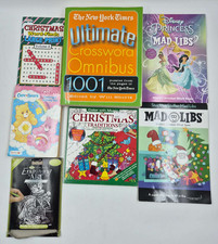 New York Times Crossword Disney Mad Libs Care Bears Kids Activity Books Set Used