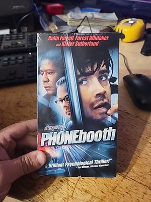 VHS PHONEBOOTH FOREST WHITAKER, COLIN FARRELL & KEIFER SUTHERLAND (2003) NEW 