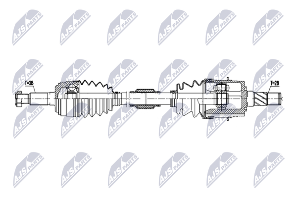 NTY NPW-MZ-120 Antriebswelle Vorne Links FüR Mazda-image