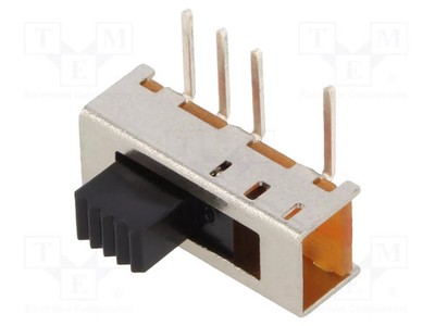 ON-ON-ON Pos: 3 SP3T 0,3A/30VDC 20mΩ Schalter: Schiebeschalter