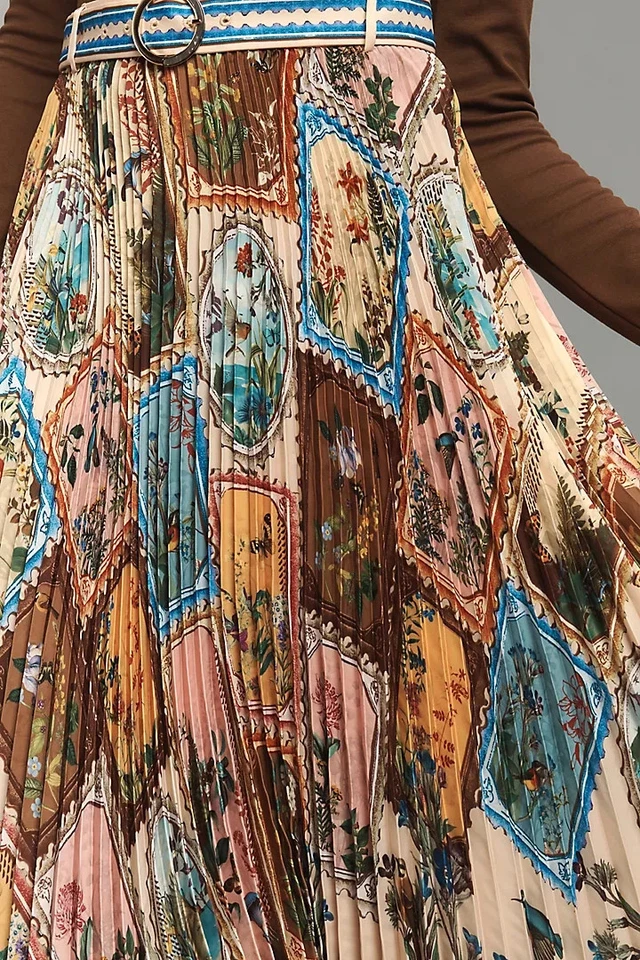Anthropologie - Saia Midi Plissada Ranna Gill Aria - Venda - Imagem 3 de 4