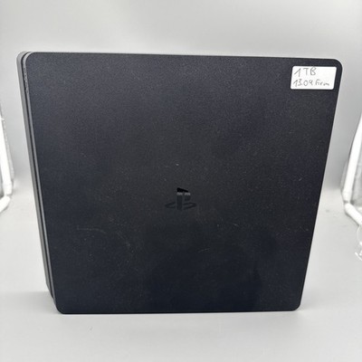 Sony Playstation 4 Spielekonsole Schwarz - PS4 Slim mit 1TB NUR KONSOLE
