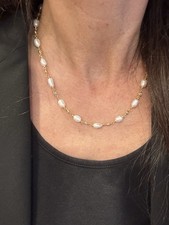 Echte Perlen Kette und Armband Set