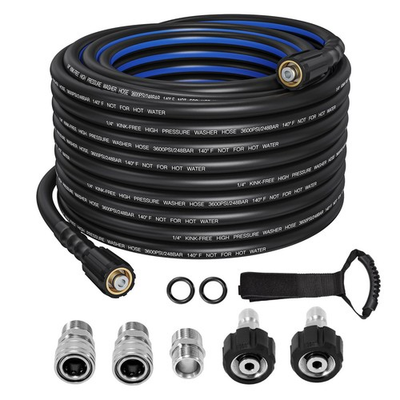 #ad Pressure Washer Hose 50FT Kink Resistant 1 4quot;3600 PSI Power Washer Hose Repl... $49.03