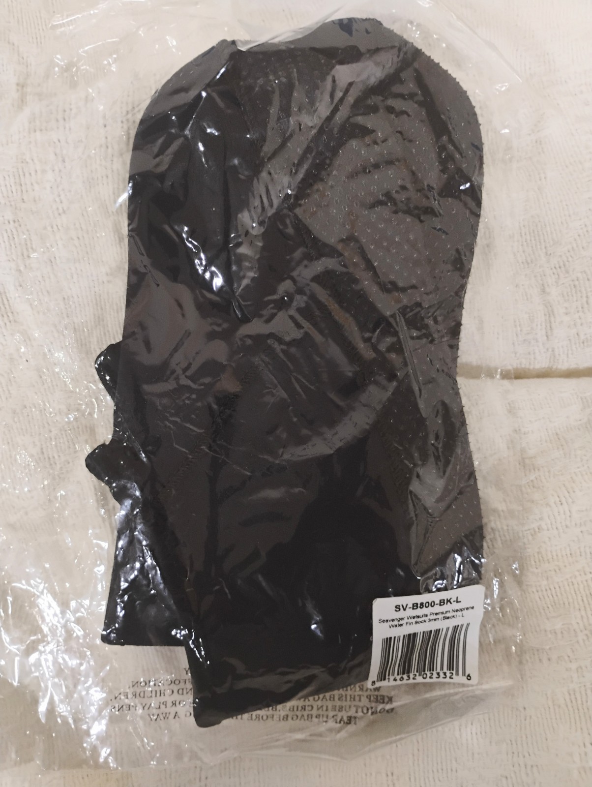 SAOLA SEAVENGER Calze Elasticizzate in Neoprene Pinna Piscina Spiaggia Surf Acqua Grip Suola Nero Lg