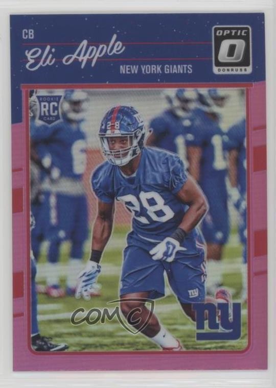 2016 Donruss Optic Rookies Pink Eli Apple #133 Rookie RC g6p