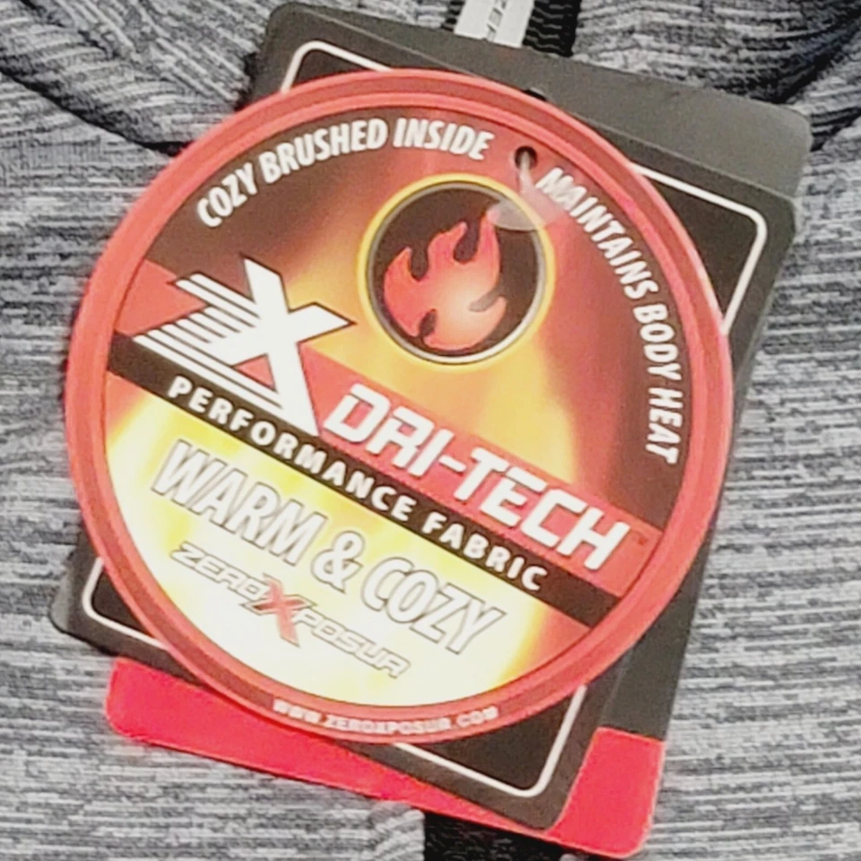 ZeroXposur ZX Dri-Tech Boy Long Sleeve Shirt Size M (10-12) Gray polyester - Image 2 of 4