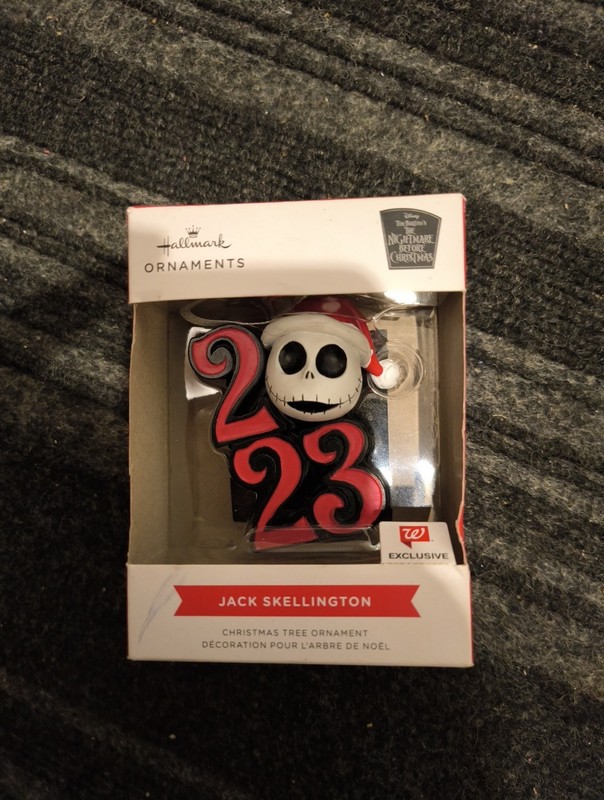 Jack Skellington 2023 Christmas ornament Nightmare Before Exclusive & Hallmark