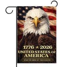 250 Anniversary USA Garden Flag Double Sided 4th of July Fourth of July Patri...