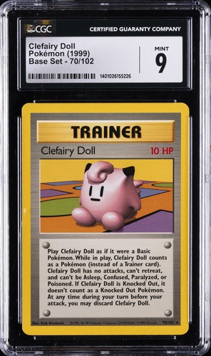 Clefairy Doll graded CGC 9 for sale on eBay