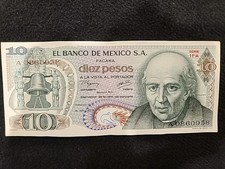Mexico 10 Pesos 1977 Series 1FA A0860958
