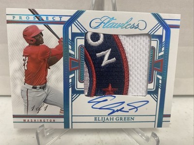 Elijah Green 1/1 2024 Flawless Nationals RPA Rookie Auto Patch True one of one