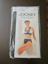 Vintage Jockey Classics French Cut Panties Women Size 6 Black Cotton 2003 New