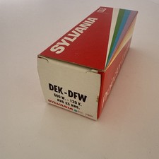 Sylvania DEK-DFW Projection Lamp 500W 120V Blue Top NOS Vintage Projector Bulb