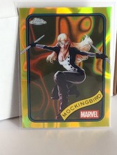 2025 Topps Chrome Marvel Yellow Lava Refractor #37 Mockingbird