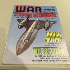 VTG 1981 War Monthly Magazine: Strategic Air Command SR71 Spy Plane British Raj