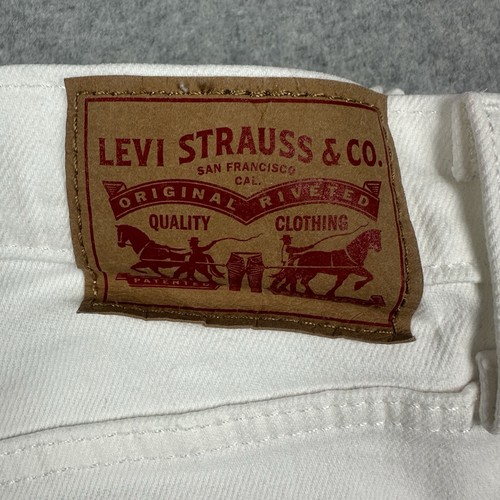 Levi's NWOT Mile High Super Skinny Ankle Women's Denim Jeans Sz 28 White Stretch - Bild 16 von 16