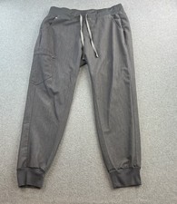 Figs Technical Collection Jogger Pants Mens Large Gray Drawstring Scrub Pocket