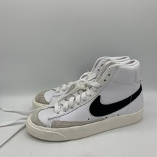 Nike Blazer Mid 77 Vintage Shoes Womens Size 6 White Black Casual Sneakers