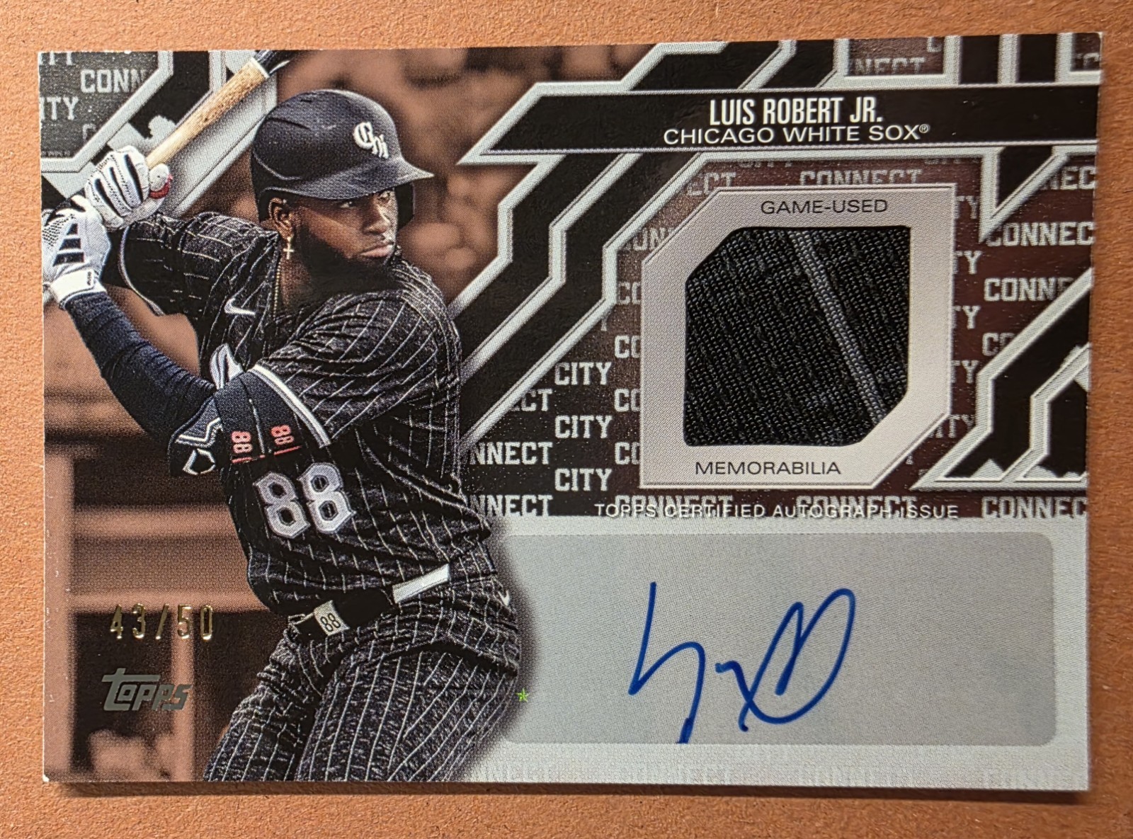 2025 Topps Luis Robert Jr.                     City Connect Auto Relic /50