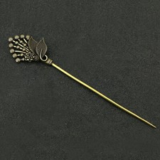 Chinese Ancient Style Hanfu Cheongsam Palace Flower Hairpin Retro Copper Hairpin