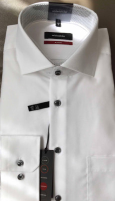Silk embroidery men's shirt size: 39 original packaging
