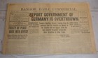 Treaty of Versailles Signed - Bangor Maine Daily Commercial, Jan. 10, 1920