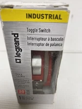 PASS & SEYMOUR Toggle Switch, SP, Grounding, White, 120/277-Volt, 20-Amp